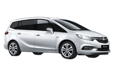 Car Hire Dunfermline - Vauxhall Zafira 5 + 2 - Minibus hire Dunfermline